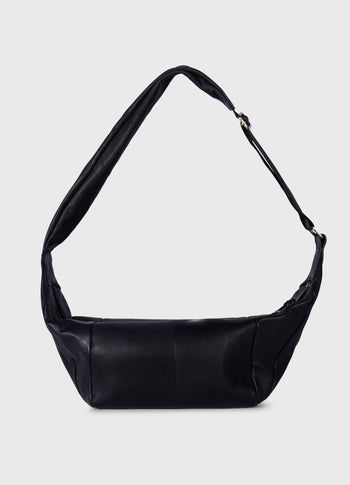 Banana Bag aus Leder | black