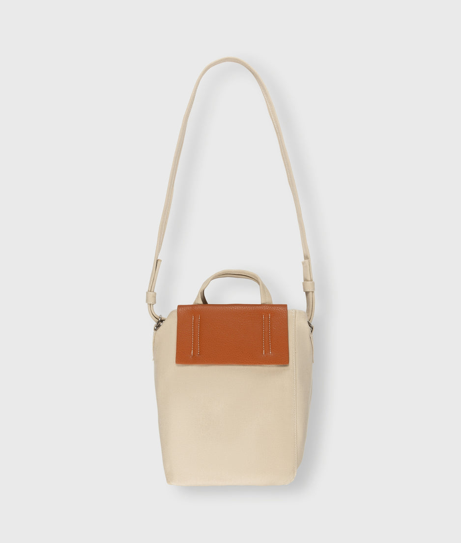 mini box bag | saddle brown