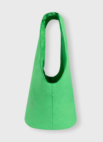 soft cross body bag | apple green