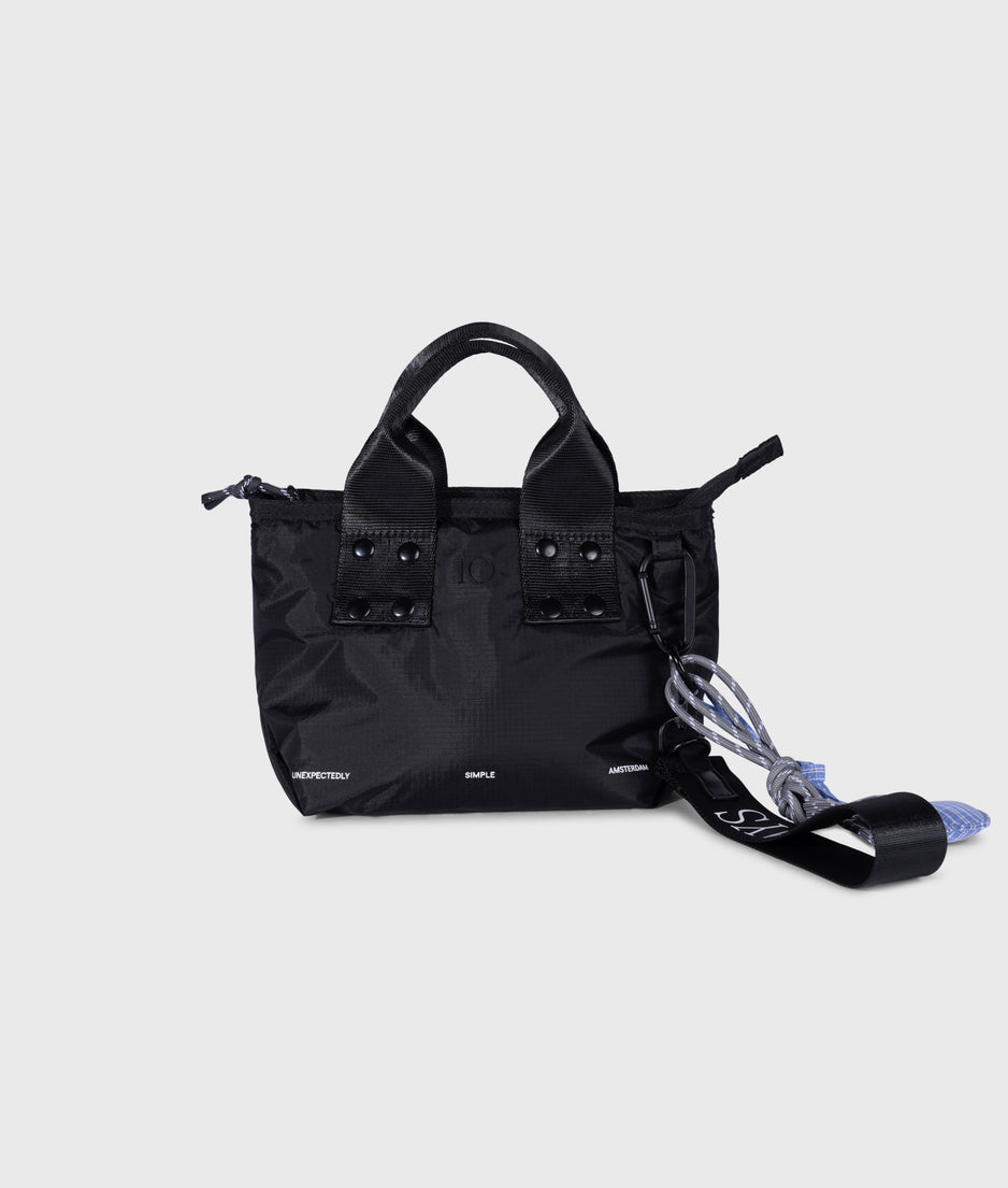 Kleiner gefütterter Shopper | black
