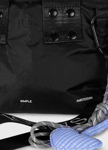 Kleiner gefütterter Shopper | black