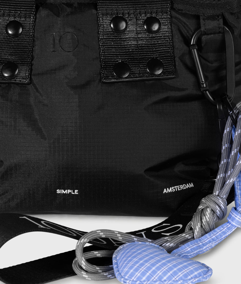 Kleiner gefütterter Shopper | black
