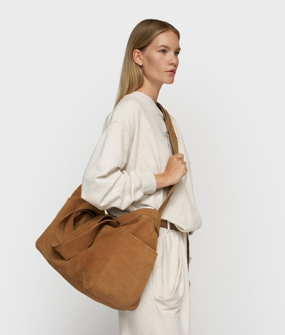 suede shopper | suede