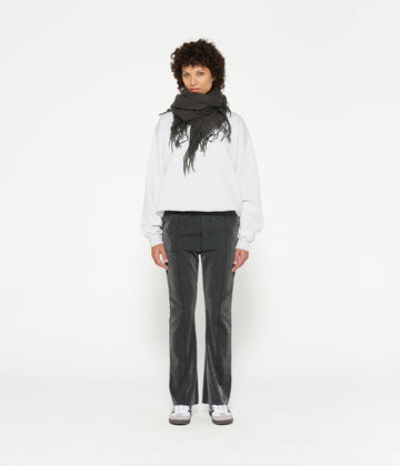 flared pants glitter | black