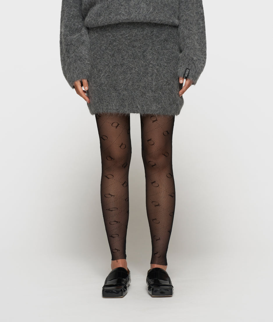 mini hairy knit skirt | antra melee