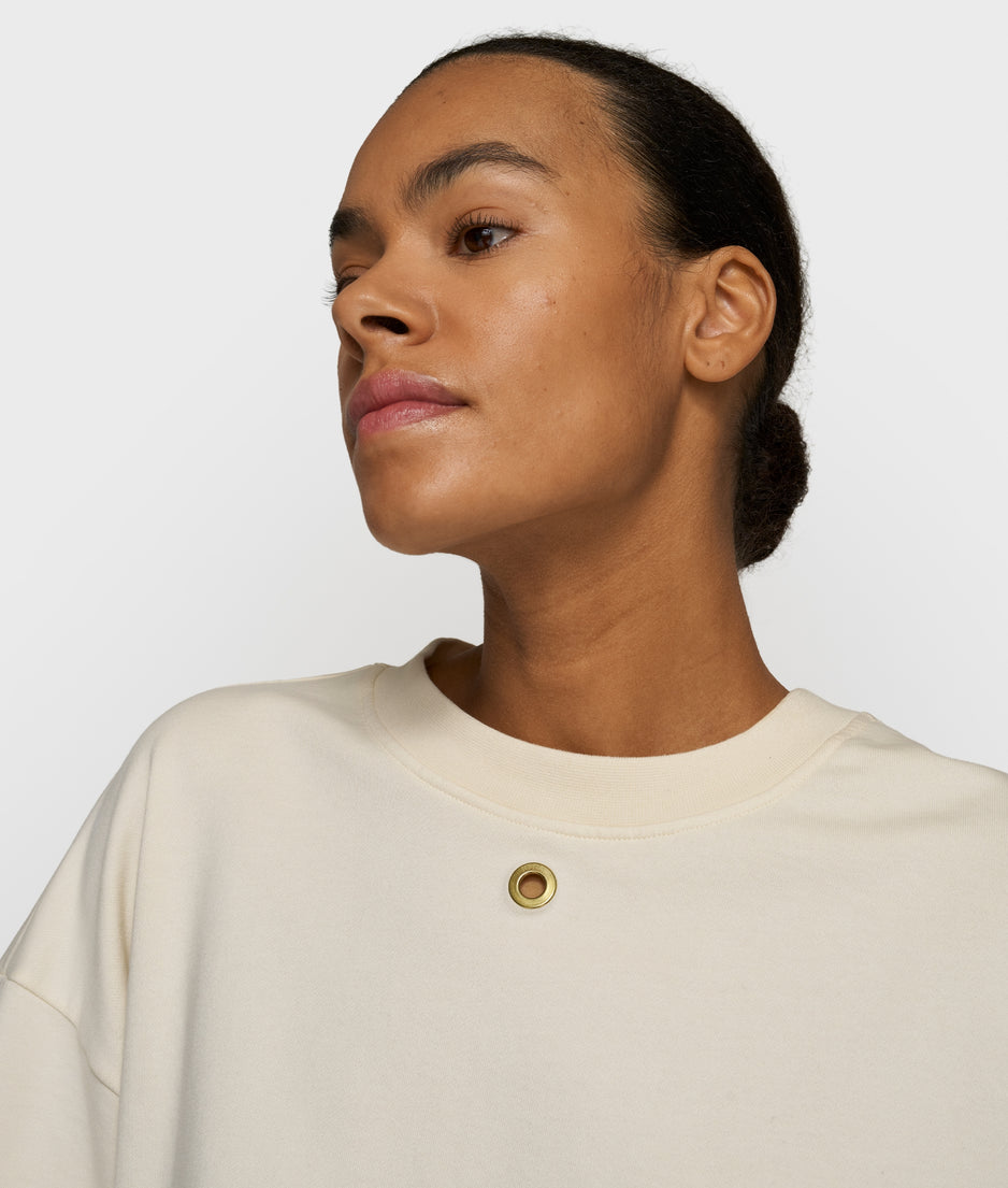 balloon sweater | soft vanilla