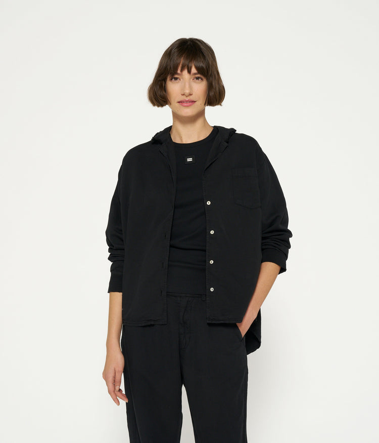 woven shirt | black