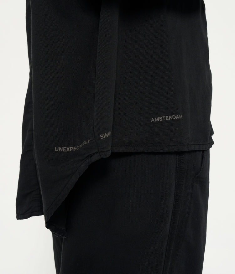 woven shirt | black
