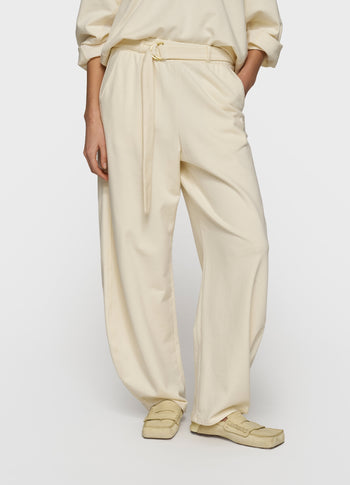 banana pants fleece | soft vanilla