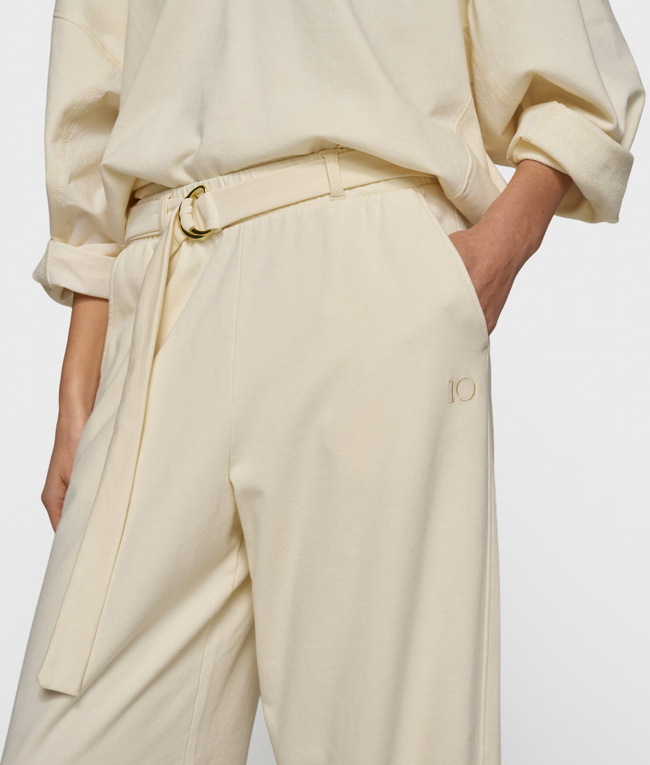 banana pants fleece | soft vanilla