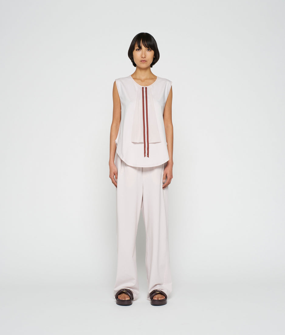 bow top jersey | pale lilac