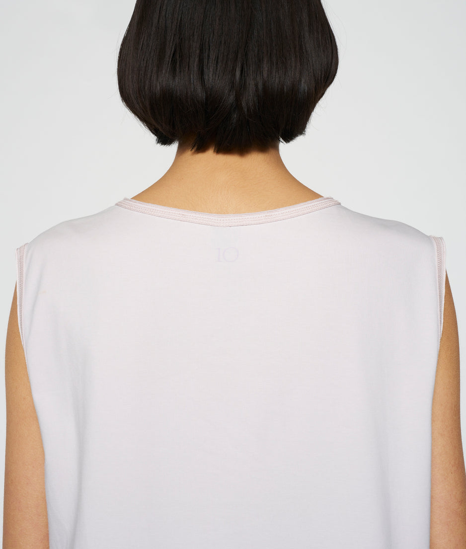bow top jersey | pale lilac
