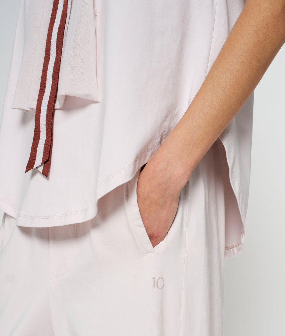bow top jersey | pale lilac