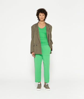 side panel jogger | apple green