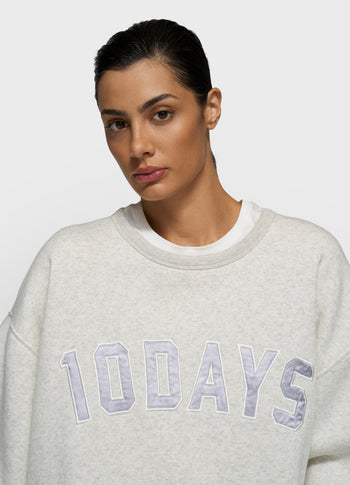 statement sweater | soft white melee