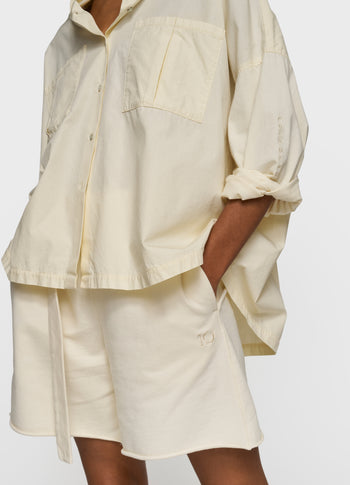 oversized shirt | soft vanilla