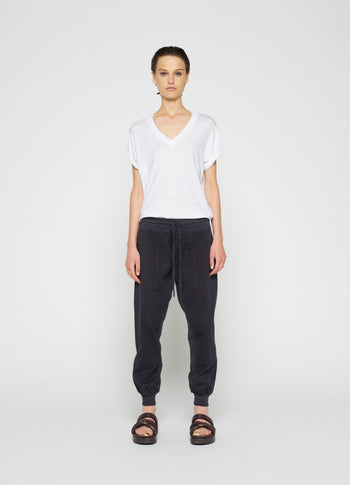 woven pants | grey raven