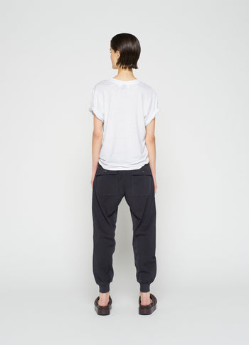 woven pants | grey raven