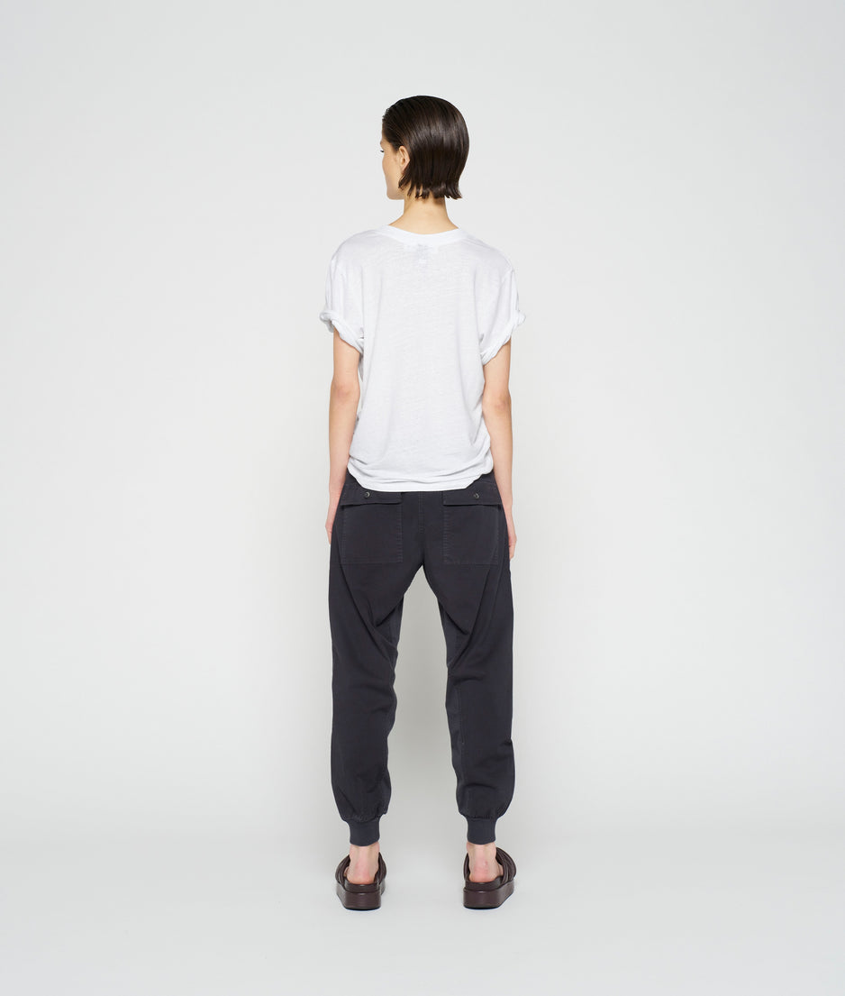 woven pants | grey raven