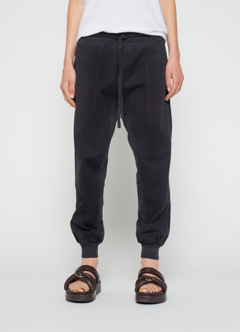 woven pants | grey raven