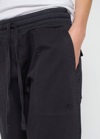 woven pants | grey raven
