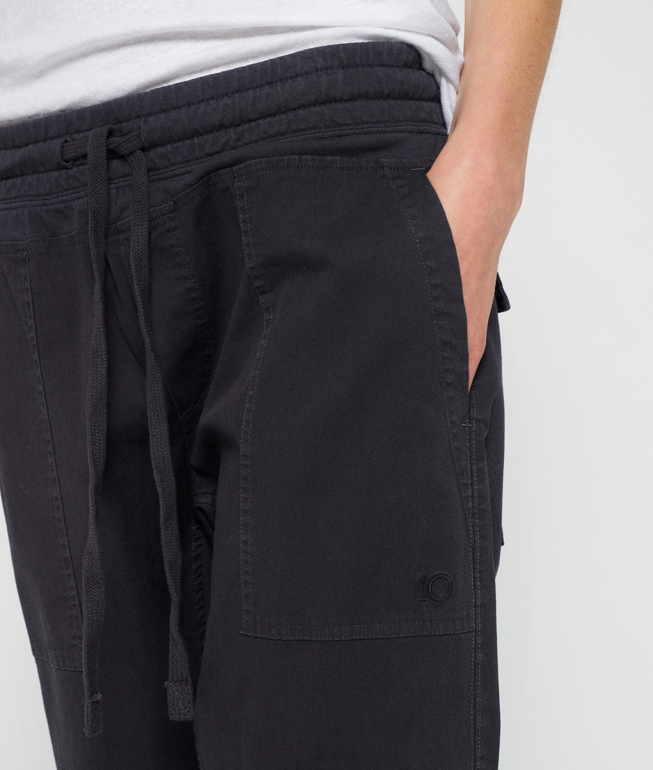 woven pants | grey raven