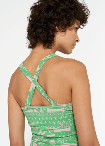 wrapper paisley | apple green