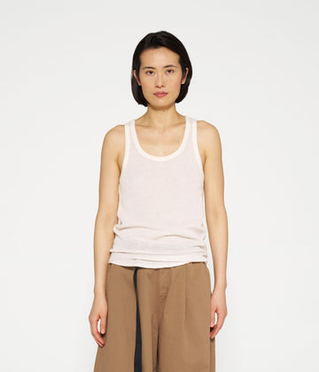 singlet mesh | ecru