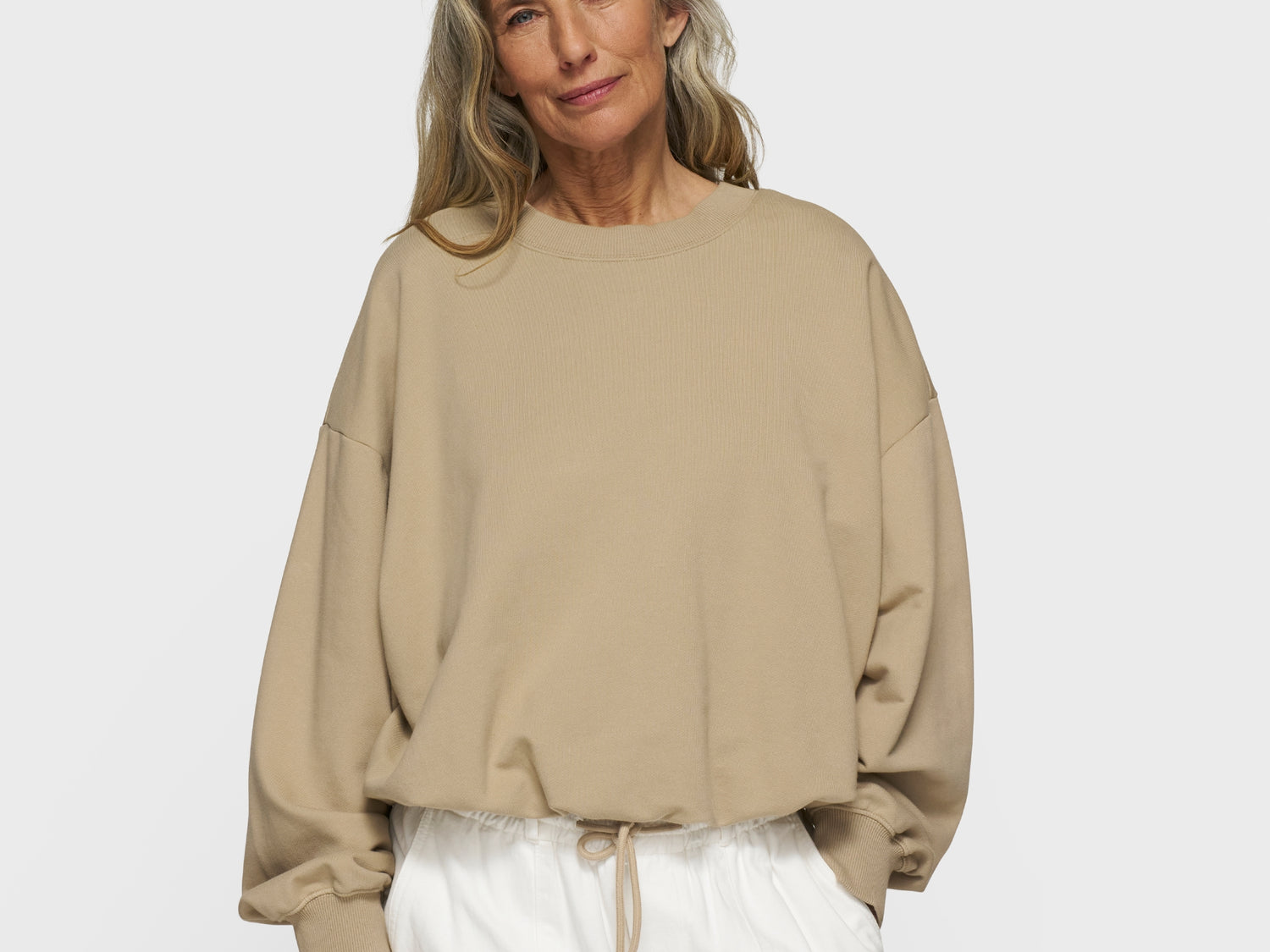 pleated sweater 10 | earth