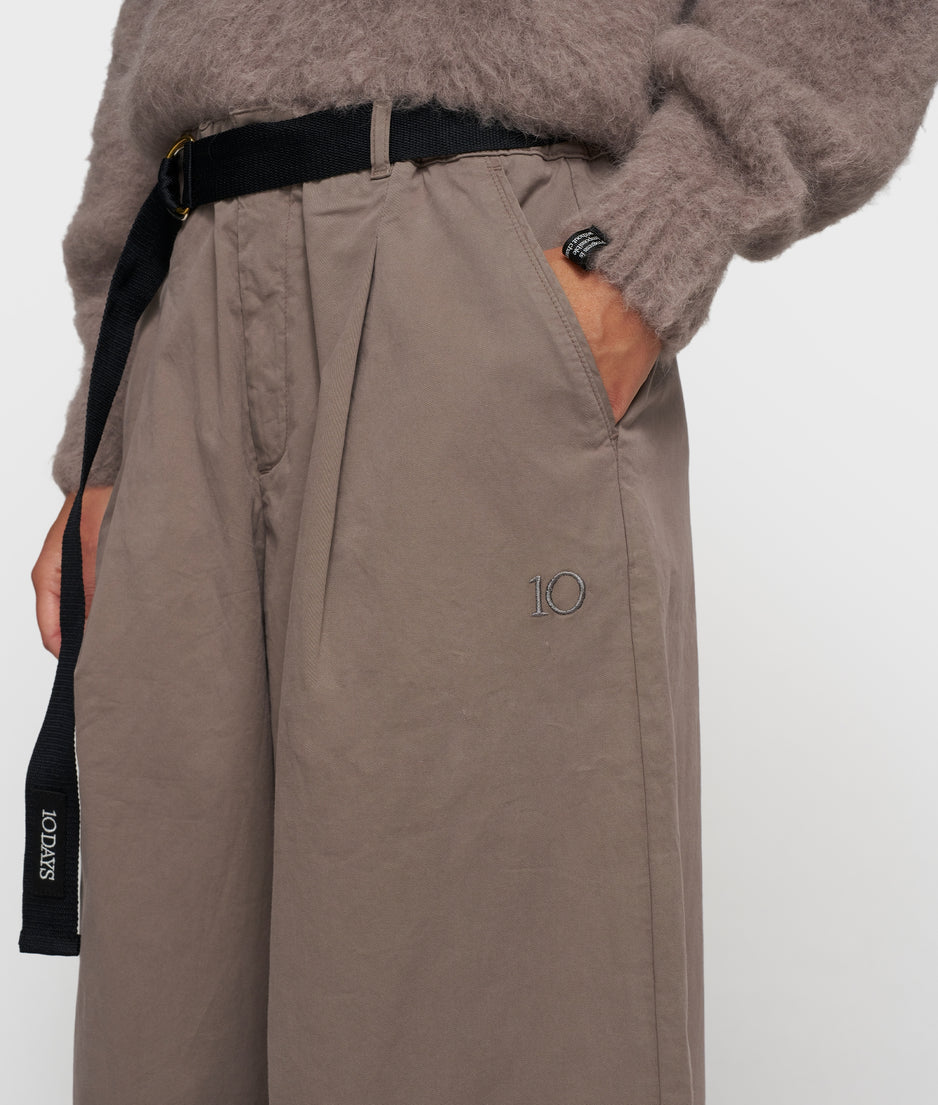 cropped knit turtleneck | moonrock