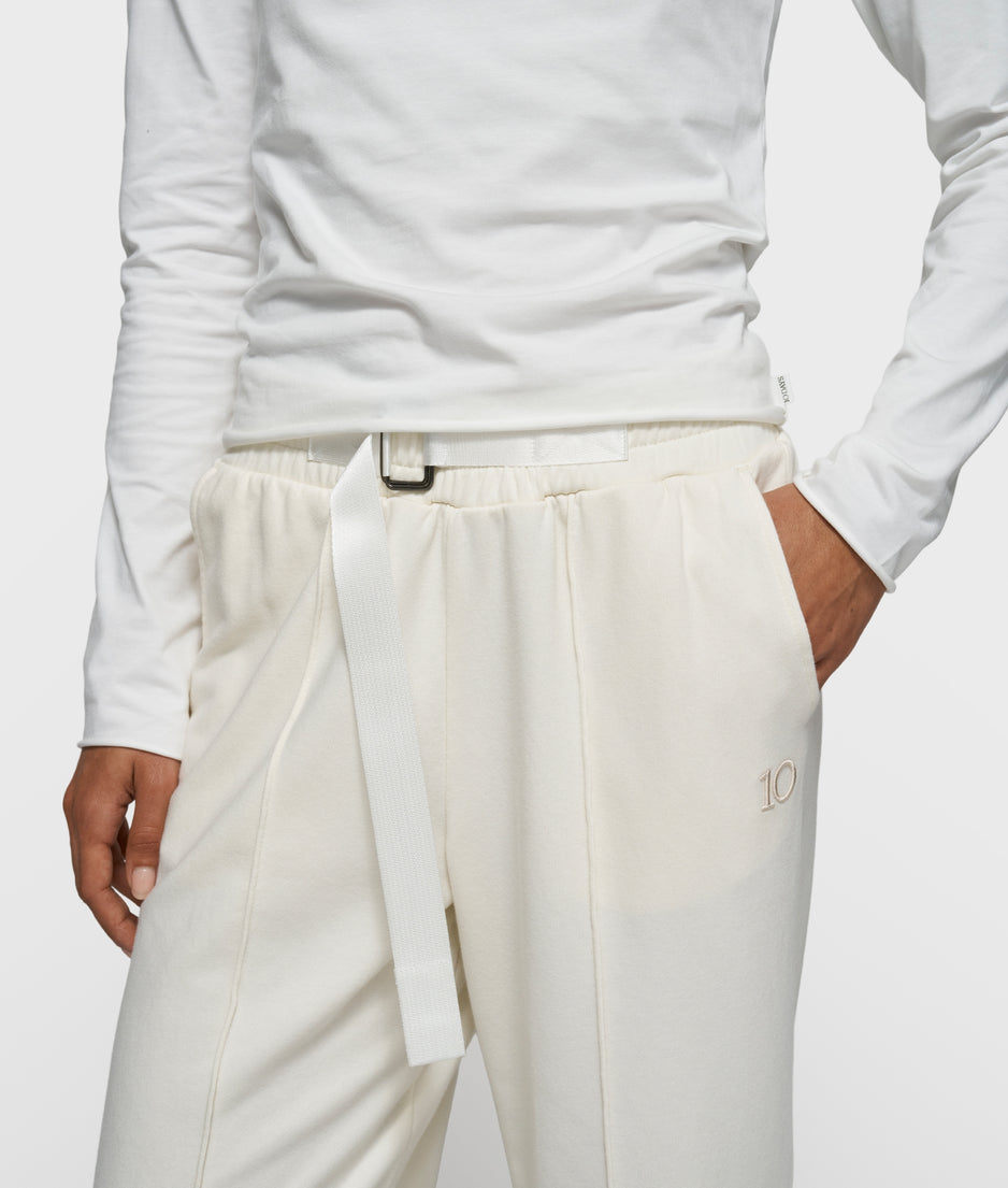 belt jogger | pearl