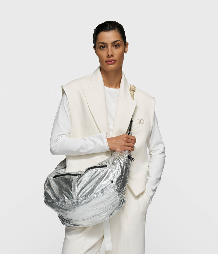 big banana bag | silver