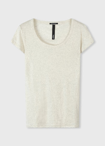 THE SLIM FIT TEE | soft white melee