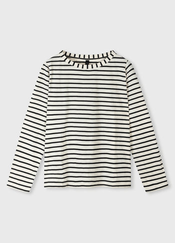 THE LONGSLEEVE STRIPE | white/black