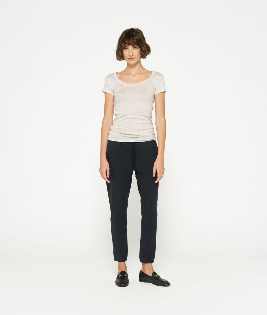 THE SLIM FIT TEE | soft white melee