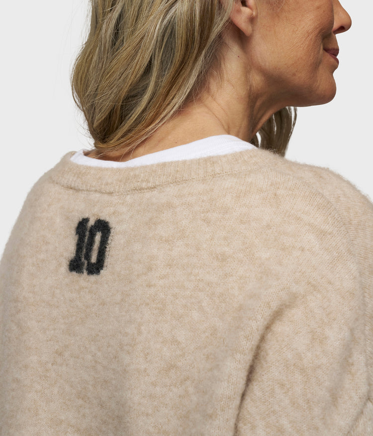 soft round neck sweater knit | earth