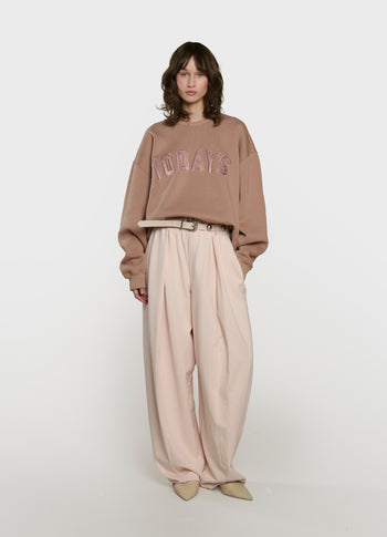 statement sweater | light fudge