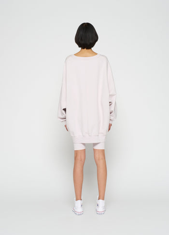 oversized statement sweater | pale lilac