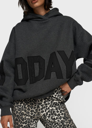 statement logo hoodie | antra melee