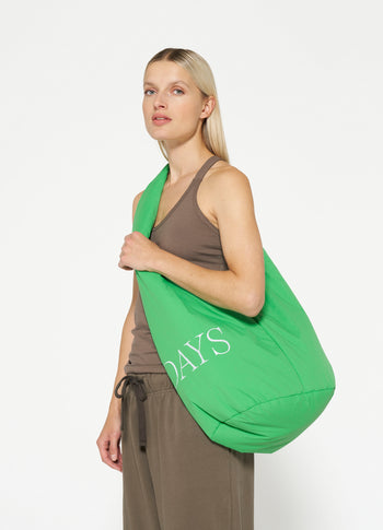 soft cross body bag | apple green