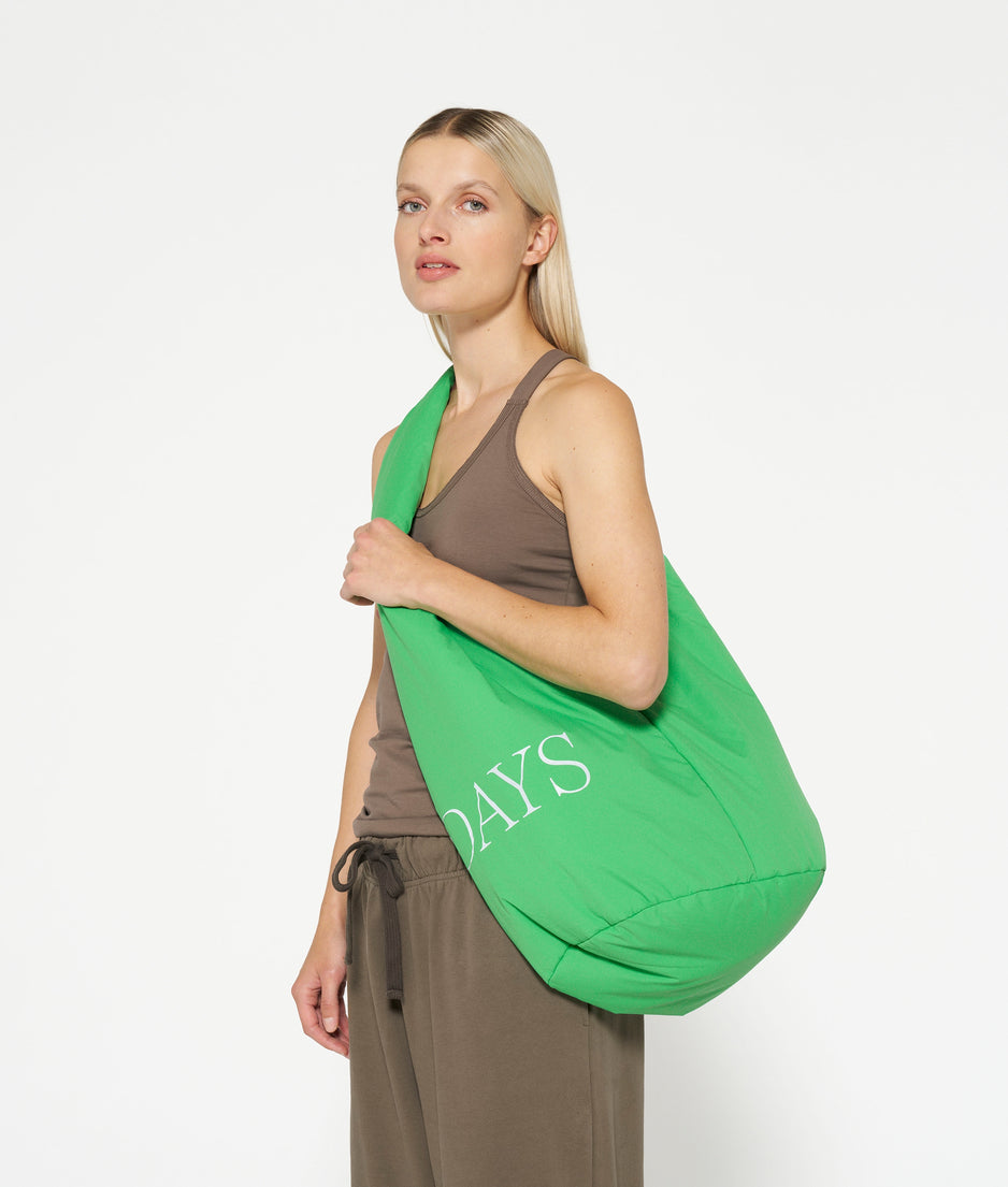 soft cross body bag | apple green