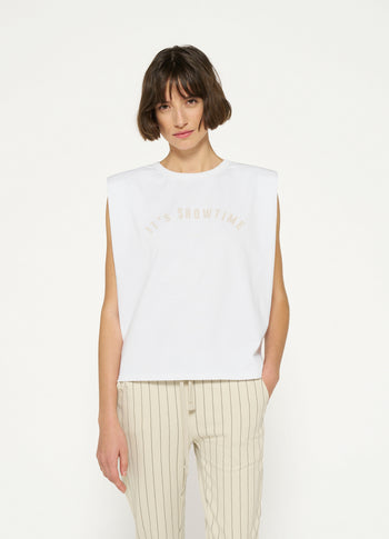 padded proud tee | white