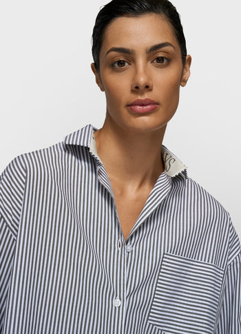 shirt stripes | white/charcoal