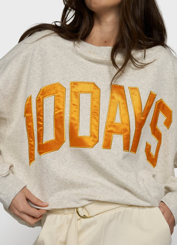 sweater 10DAYS | soft white melee