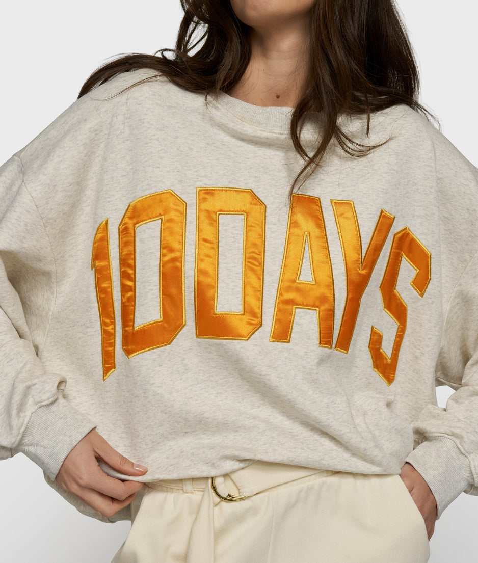 sweater 10DAYS | soft white melee