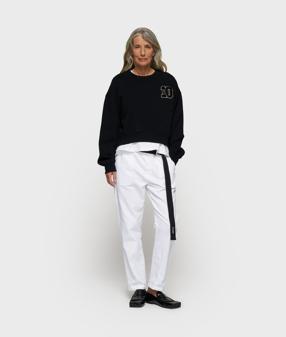 cropped sweater 10 | black