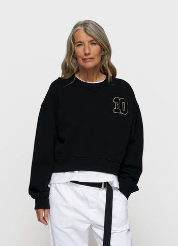 cropped sweater 10 | black