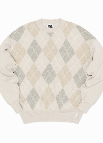 Bowie knit sweater | soft white melee