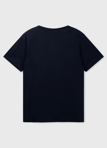 fitted tee | dark blue