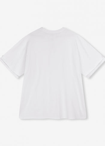 Andy heavy jersey tee | white